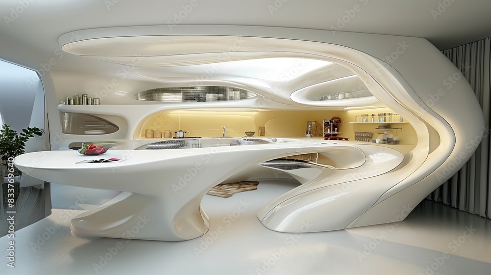 futuristic biomorphic kitchen designs interior futuristic biomorphic kitchen designs interior