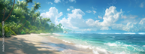 Amazing landscape of beautiful beach © pro click