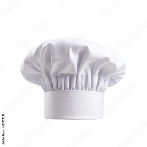 white chef hat on Isolated transparent background png. generated with AI