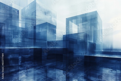 Depicting a  abstract of a glass facade  high quality  high resolution