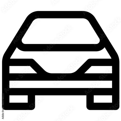 Driving licence. Editable stroke vector icon.