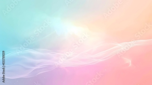 Abstract pastel background with a soft, flowing white cloud. Perfect for branding, website design, and social media.