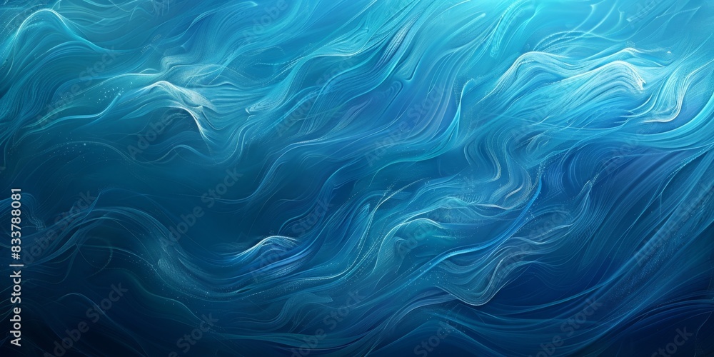 Fototapeta premium Abstract Ocean Waves Digital Artwork