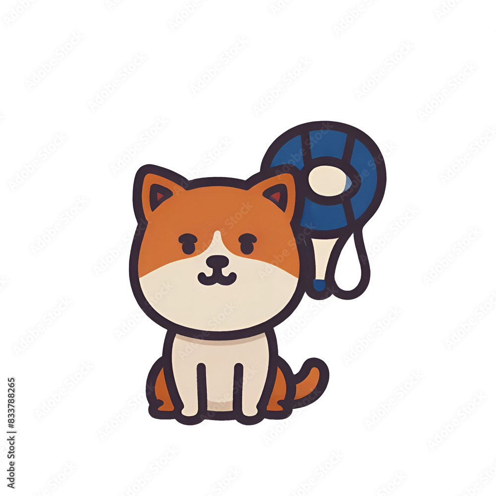 Transparent dog, dog wearing work clothes, simple icon, cute dog and can be used easily and conveniently. Transparent dog, dog wearing work clothes, simple icon, cute dog and can be used easily and conveniently.