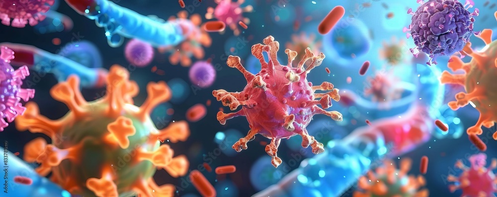 Dynamic flat design visualization of personalized medicine in cancer treatment Dynamic flat design visualization of personalized medicine in cancer treatment