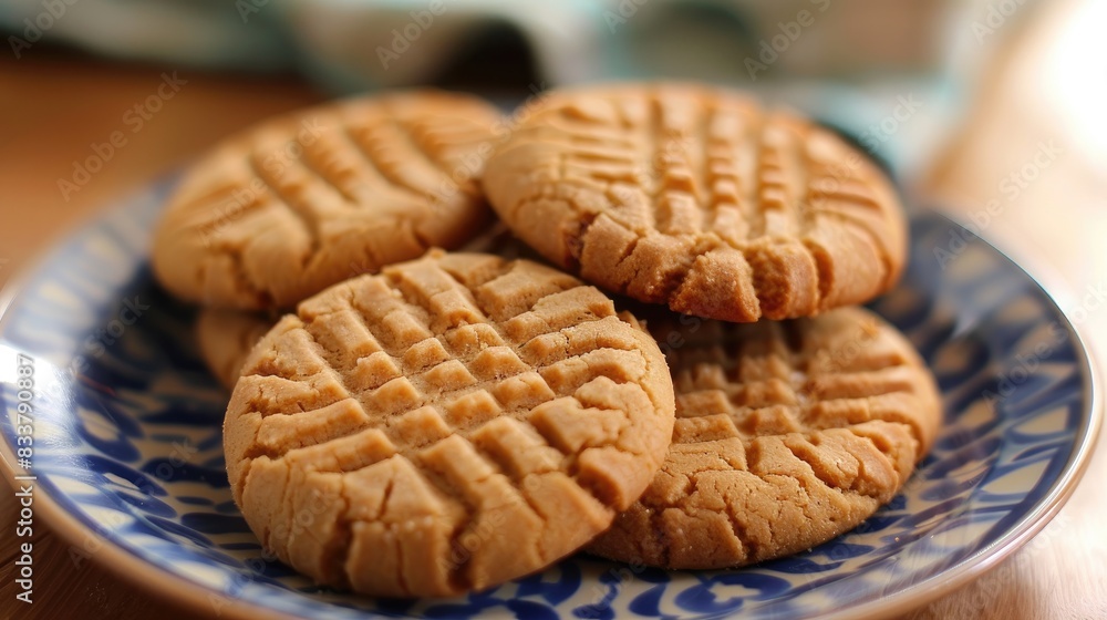 Cookies made with peanut butter Cookies made with peanut butter