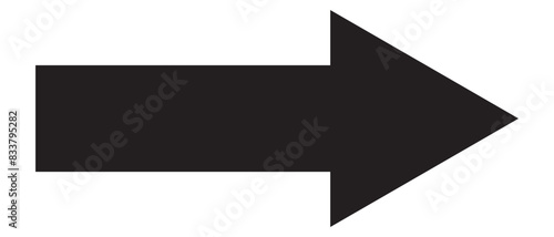 Right arrow for road direction. Directional neon arrow icon illustration Simple thin line, outline of Arrow icons on white background. photo