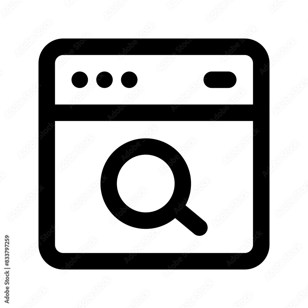 search engine line icon