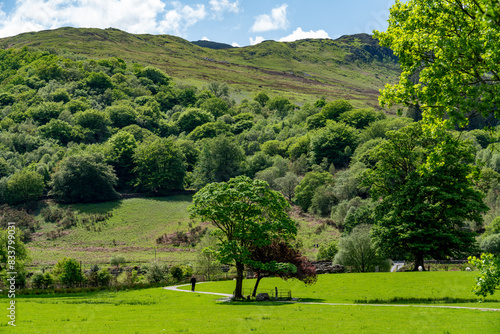 The beautiful town of Beddgelert Snowdonia photo