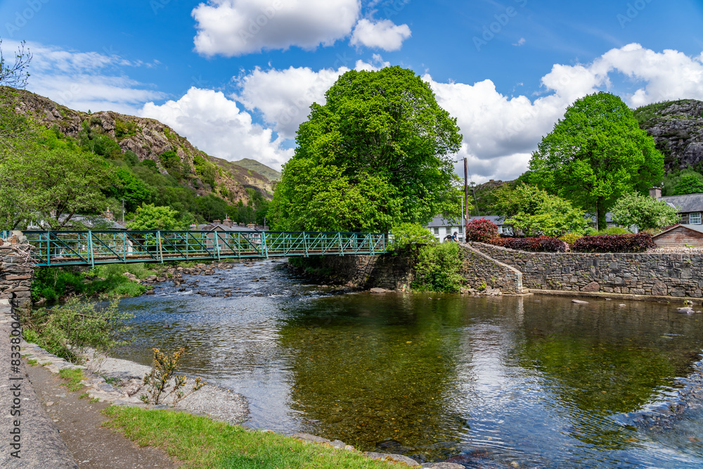 Fototapeta premium The beautiful town of Beddgelert Snowdonia