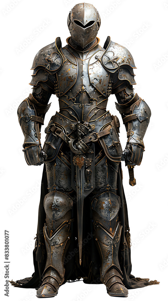 The knight in shining armor is ready to protect you from any danger. The knight in shining armor is ready to protect you from any danger.