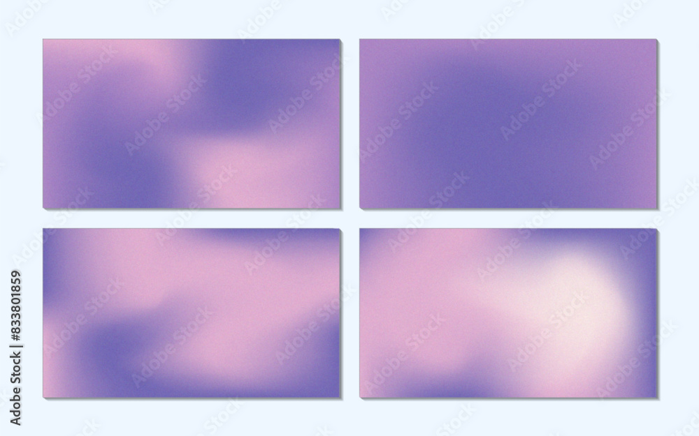 Collection of abstract purple gradient backgrounds with rough texture Collection of abstract purple gradient backgrounds with rough texture