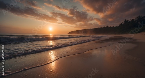 Sunrise over beach © Mx