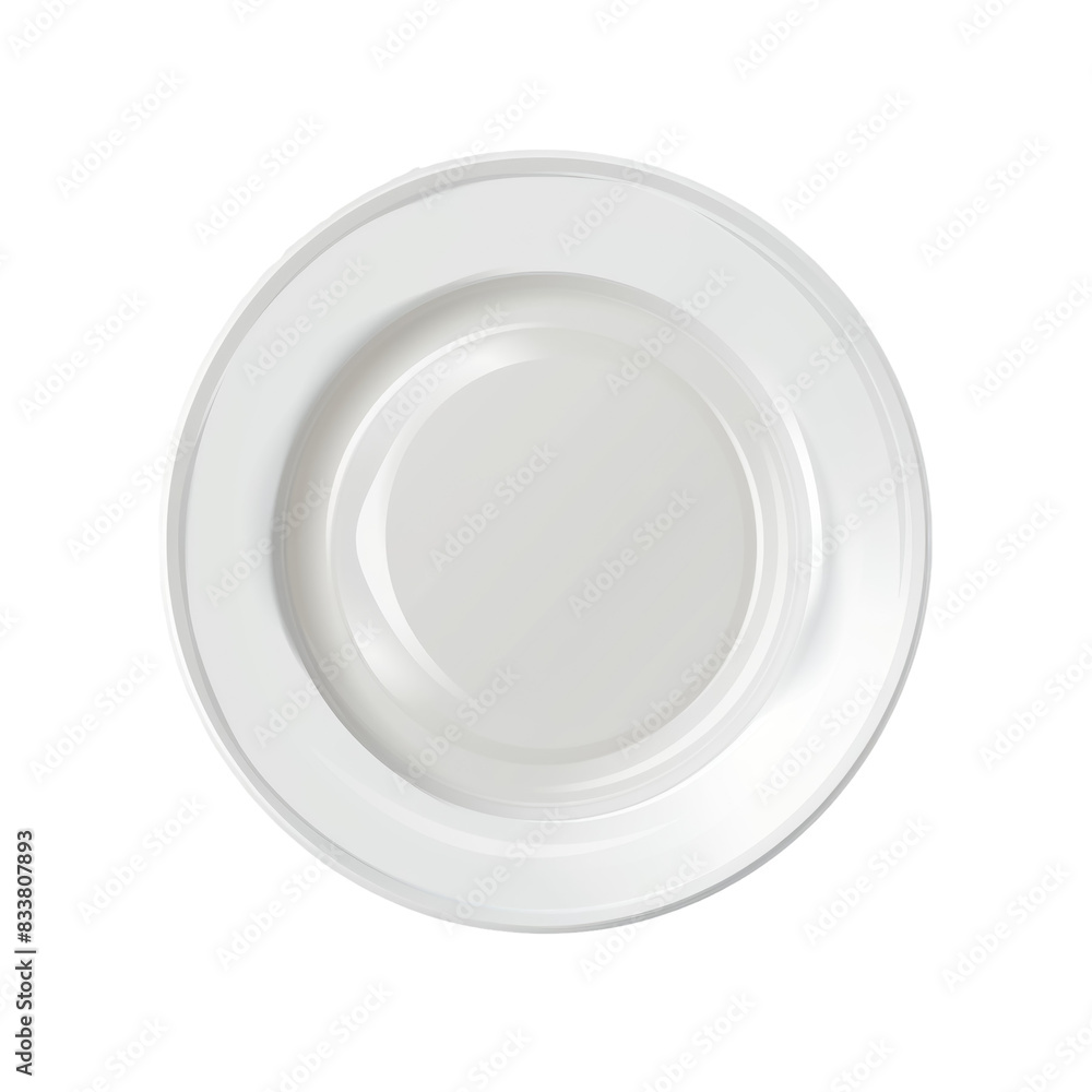 Empty plate ,isolated on white background or transparent backgorund, png, die-cut Empty plate ,isolated on white background or transparent backgorund, png, die-cut