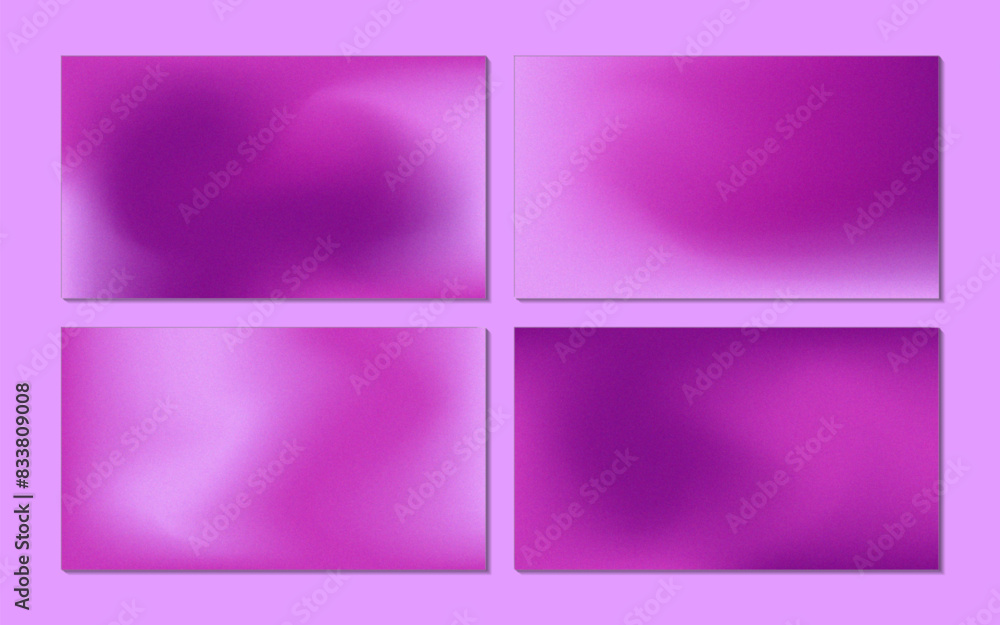 Collection of abstract bright purple gradient backgrounds with rough texture Collection of abstract bright purple gradient backgrounds with rough texture