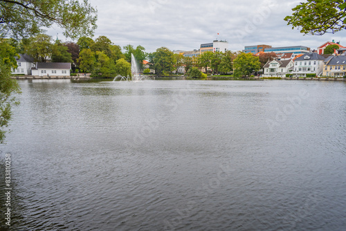Obraz na płótnie Cityscape of Stavanver (Norway) w salonie