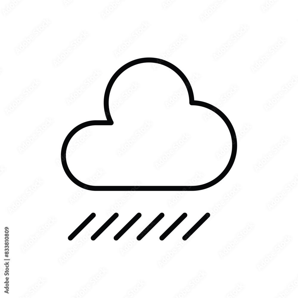rain cloud icon vector design on white background rain cloud icon vector design on white background