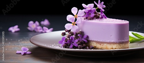 Sweet dessert decorated wit...