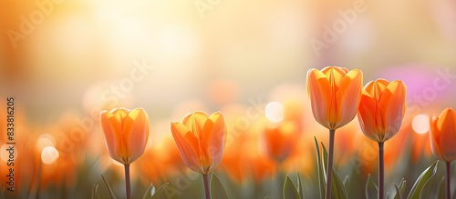 Vibrant orange wild tulip i...