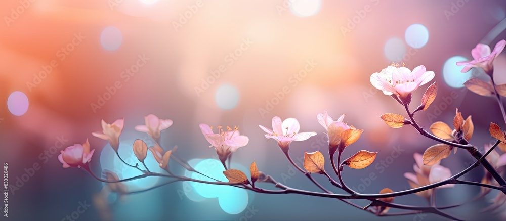 Background featuring out-of-focus spring lights with copy space image. Background featuring out-of-focus spring lights with copy space image.