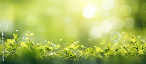 Nature background with blurred outdoor bokeh, great as a copy space image.