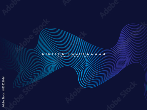 Futuristic blue background digital technology, cyber nano information, abstract communication, future technology data innovation, internet network speed connection.