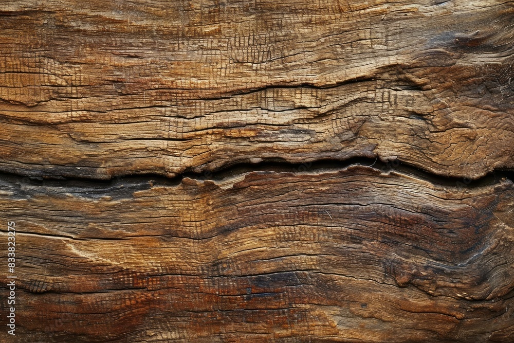 Close-up shot showcasing the rich textures and patterns of aged wood Close-up shot showcasing the rich textures and patterns of aged wood