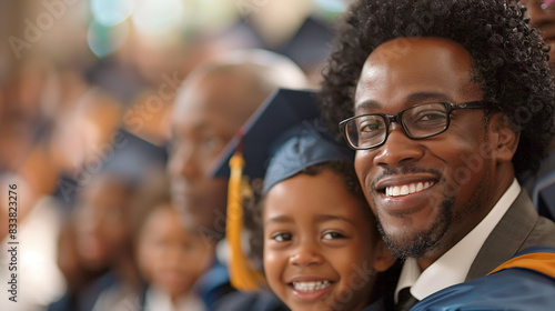 Proud Parent Celebrating Child's Graduation Achievement