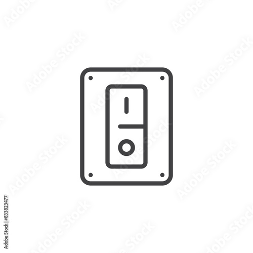 Light switch line icon