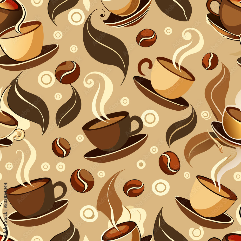 Obraz premium coffee pattern