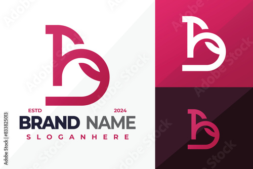 Letter Ba or Ab Monogram logo design vector symbol icon illustration