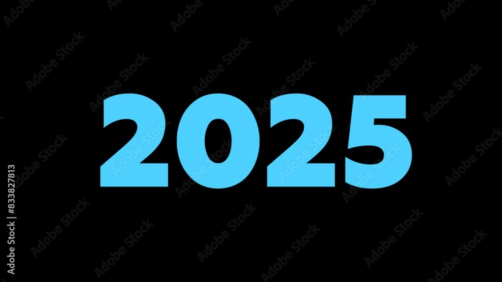 4K animated video. Flip animation for Happy New Year. Bright pink numbers 2024 to blue 2025. Trendy color. Transparent background. Great for celebrations, events, messages and festivals. Bold font 4K animated video. Flip animation for Happy New Year. Bright pink numbers 2024 to blue 2025. Trendy color. Transparent background. Great for celebrations, events, messages and festivals. Bold font