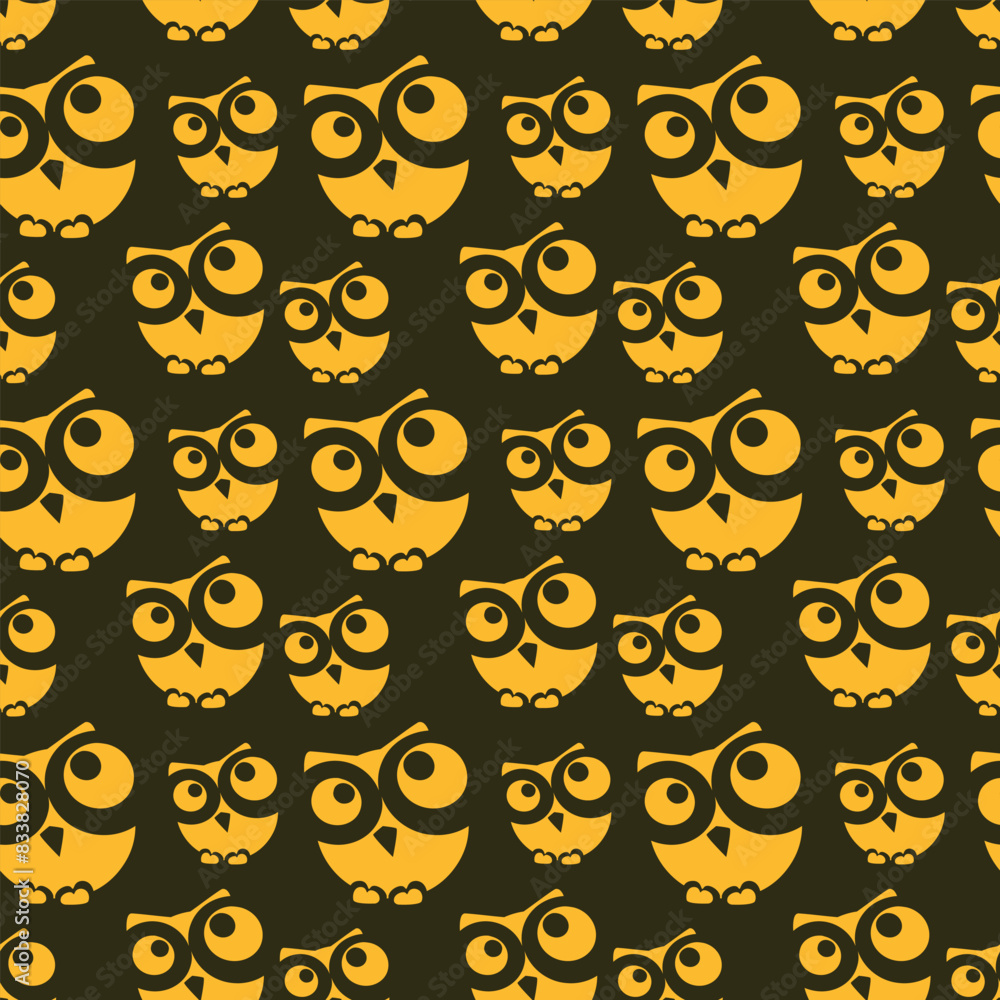Owl Look Seamless Vector Pattern Design (2) Owl Look Seamless Vector Pattern Design (2)