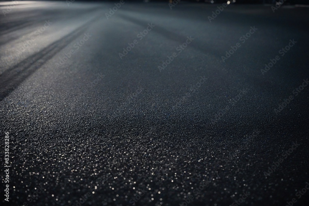 asphalt road with a light of light asphalt road with a light of light