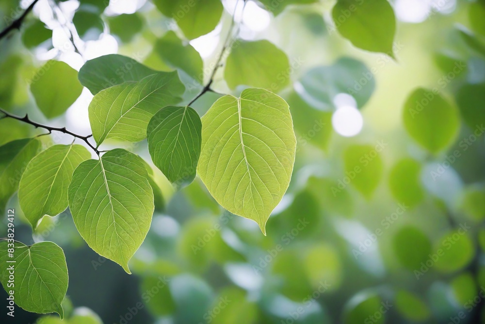 Obraz premium green leaves background