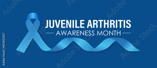 Vector illustration Juvenile Arthritis awareness month is observed every year in July. The important symptoms of the diseases joint swelling and pain. Banner poster, flyer and background design.