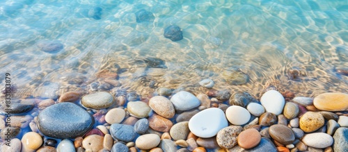 Close-up of smooth beach pe...