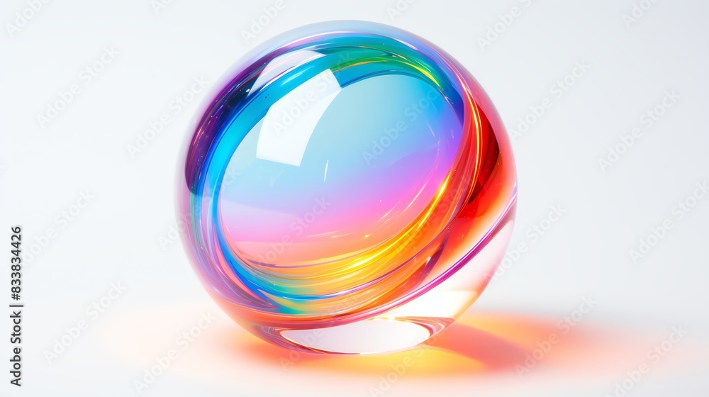 Shiny soap bubble with a spectrum of colors Shiny soap bubble with a spectrum of colors