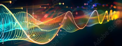 Vibrant Impedance Spectroscopy Frequency Graph Data Visualization
