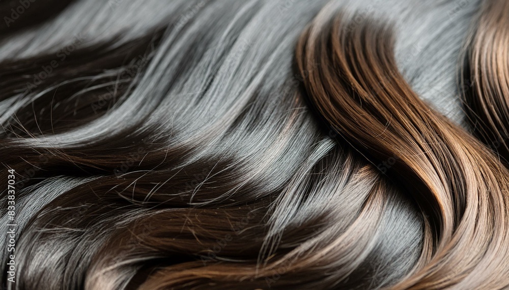 Naklejka premium black reflective hair texture
