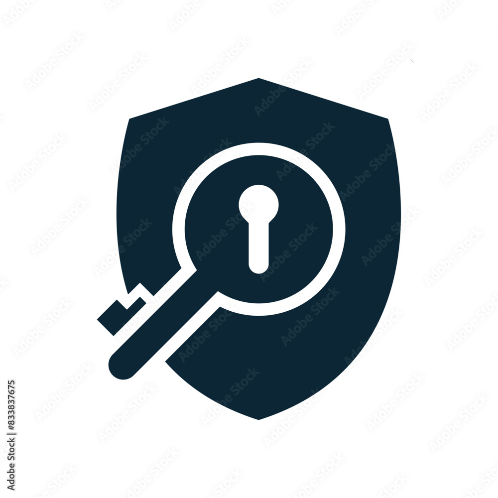 shield key icon design vector template shield key icon design vector template