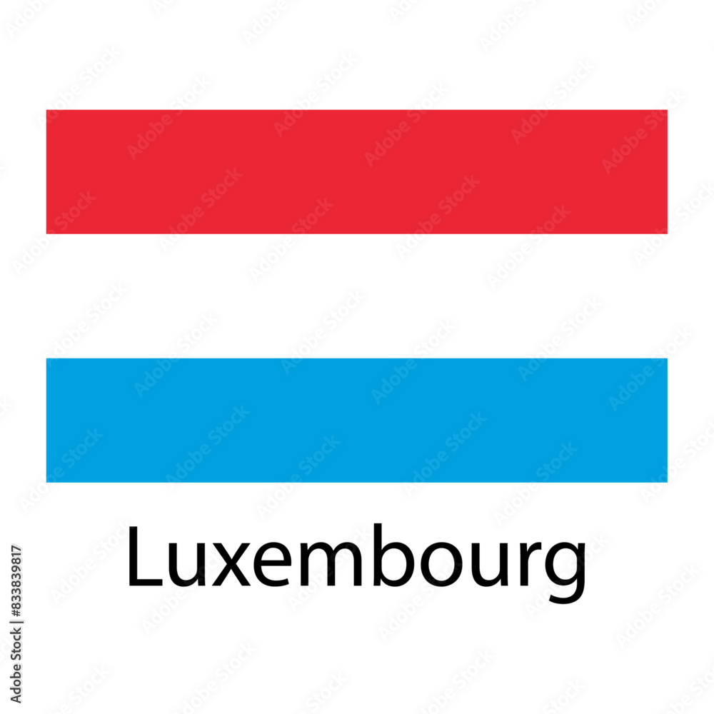 Flag of Luxembourg 3:5 Flag of Luxembourg 3:5