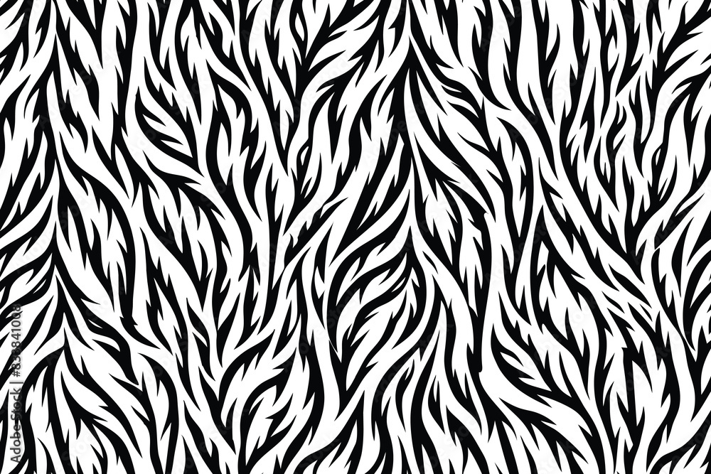 Classic Tiger Stripe Seamless Vector Classic Tiger Stripe Seamless Vector