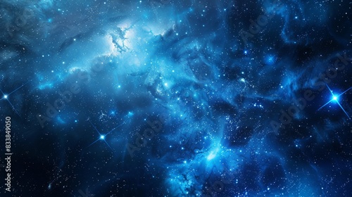 Galaxy space background wallpaper with copy space
