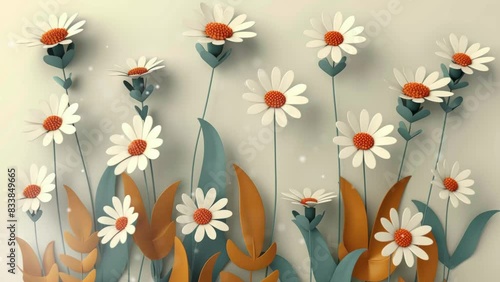 white flowers isolated on transparent background cutout. isolated on a white background. Animations