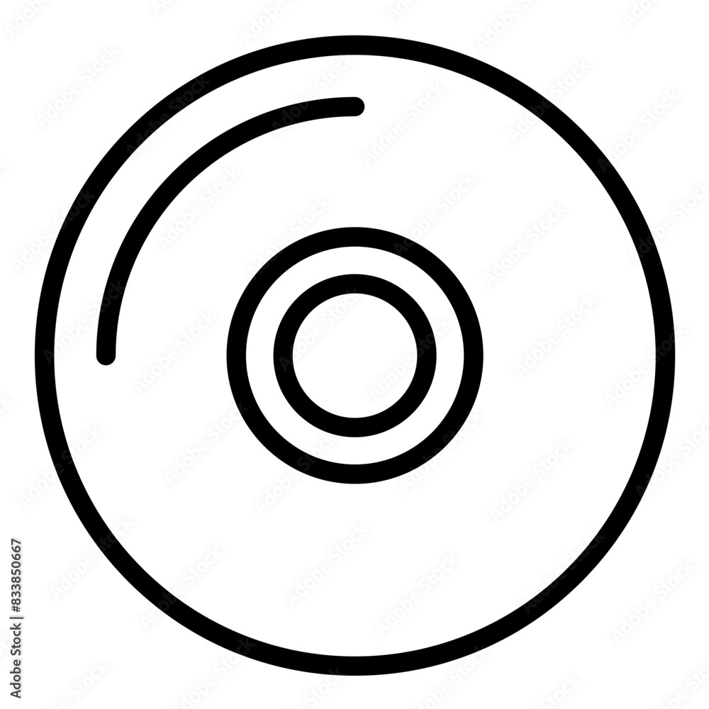 Vector Design Compact Disc Icon Style Vector Design Compact Disc Icon Style