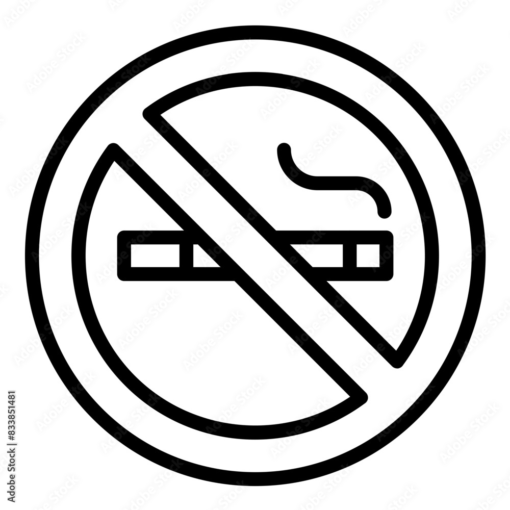 Vector Design No Smoking Icon Style
