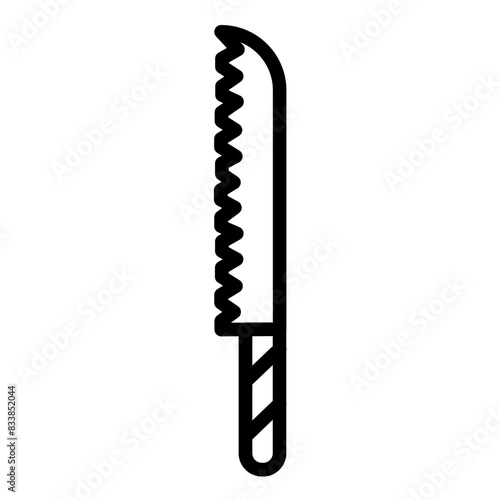 Vector Design Bread Knife Icon Style