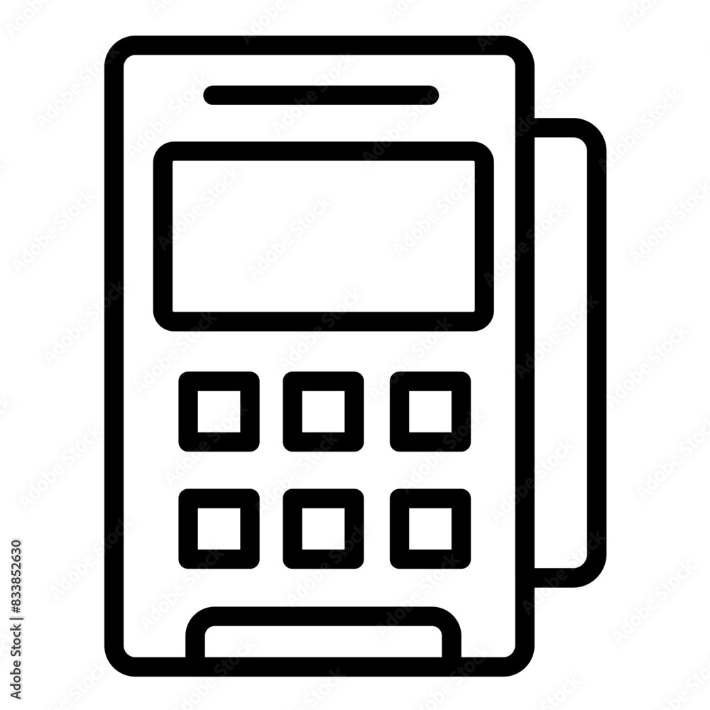 Vector Design Pos Terminal Icon Style Vector Design Pos Terminal Icon Style