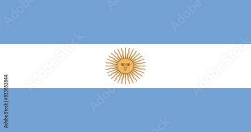 Illustration of the flag of Argentina country photo
